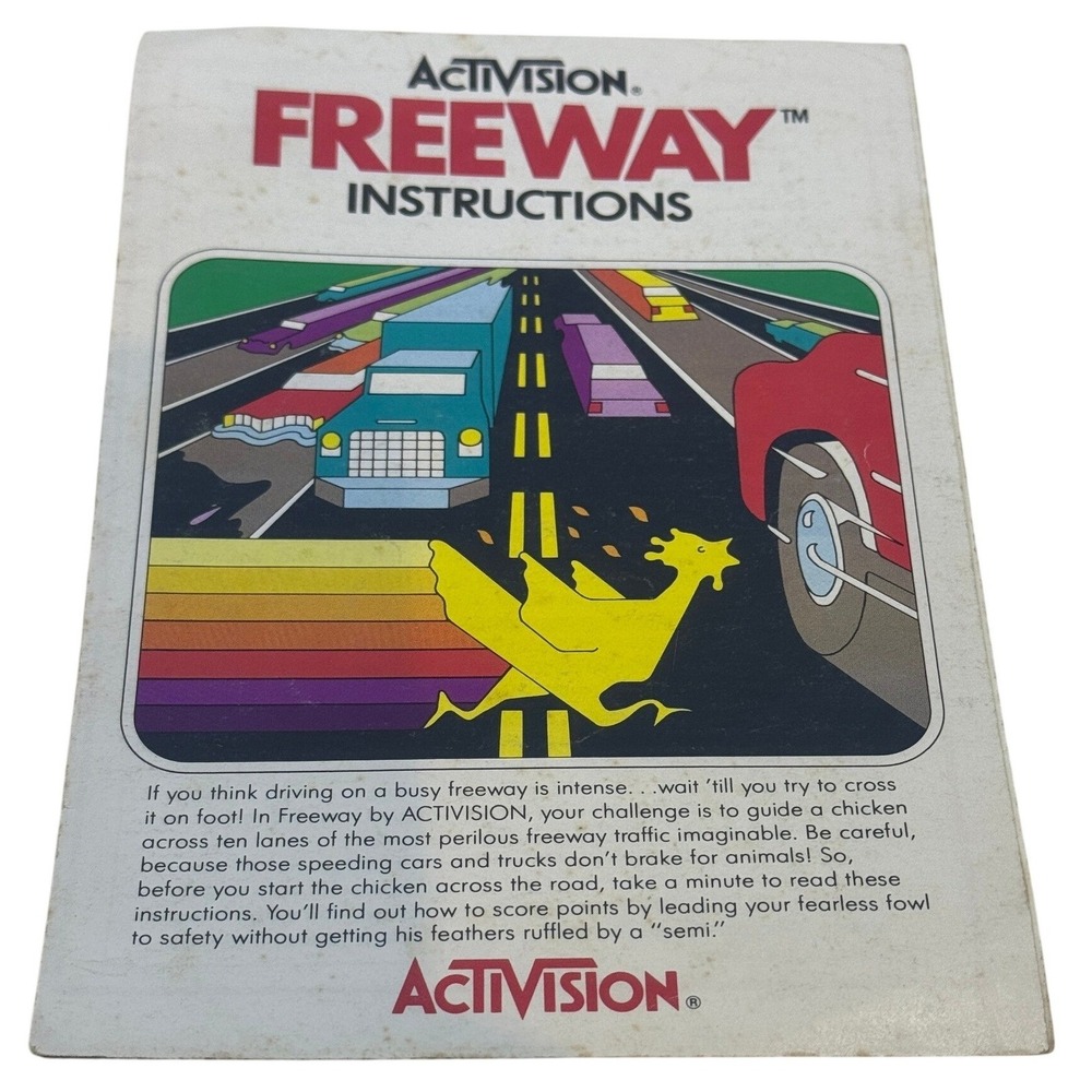Activision‎ Freeway Atari 2600 Instruction Manual Booklet 1981 AG-009-03 Rev 2